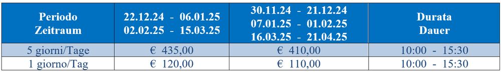 Corso di sci tutto il giorno